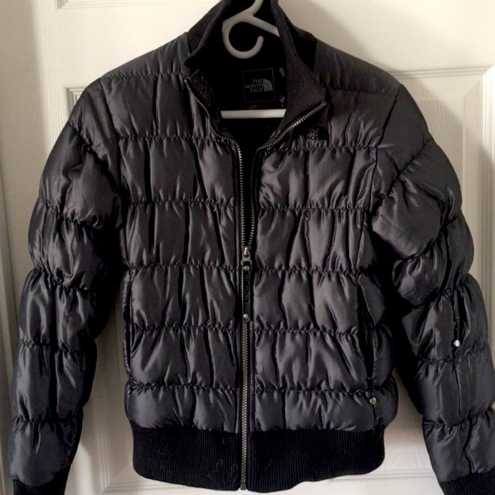 The North Face Dark Gray/Silver Down Jacket S